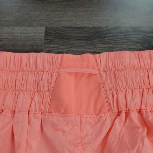 Free People FP Movement The Way Home Shorts High Rise Athletic Papaya Coral M - Picture 8 of 9